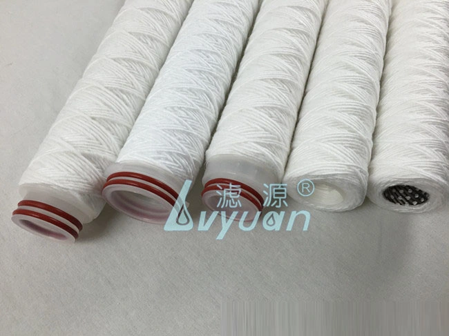 Industrial 1 Micron PP Yarn String Wire Wound Filter Element for Water RO System